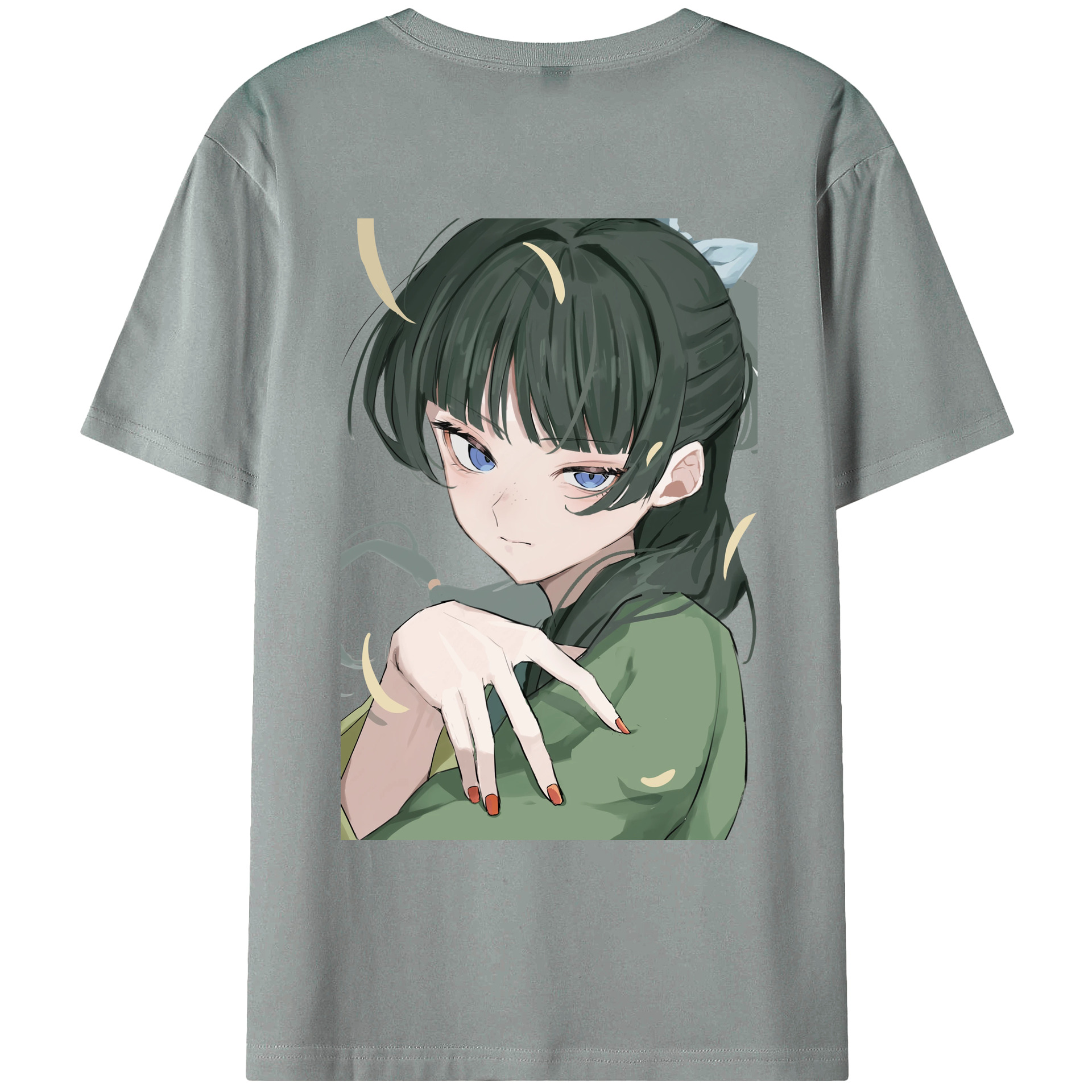 （画像用） 薬屋のひとりごと The Apothecary Diaries 綿100％ メンズ半袖Tシャツ（バックプリント） 通気性